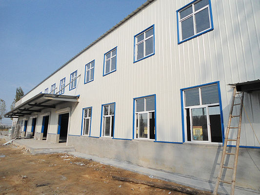 Struktur Baja Lukisan Disesuaikan Gudang Hot Galvanized
