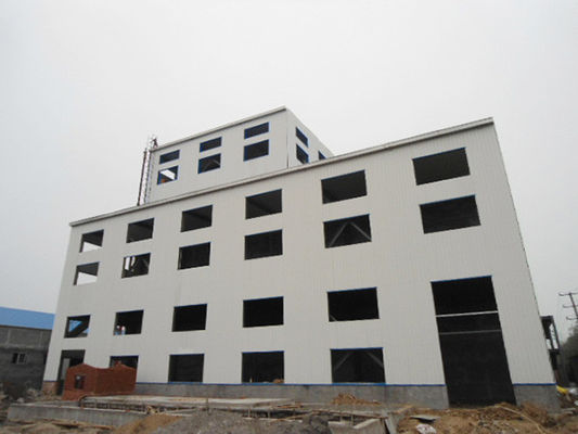 Lukisan Struktur Baja Gudang Bangunan Gudang Prefab ISO9001