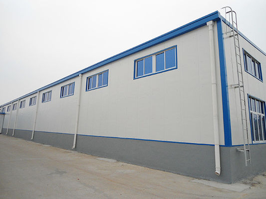 Bangunan Modular Prefabrikasi Jendela PVC Untuk Lokakarya Gudang