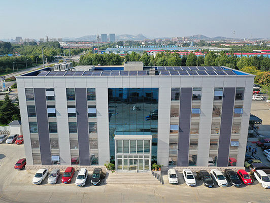 International Standard Prefab Gedung Kantor Komersial Dicat / Hot Dip Galvanized