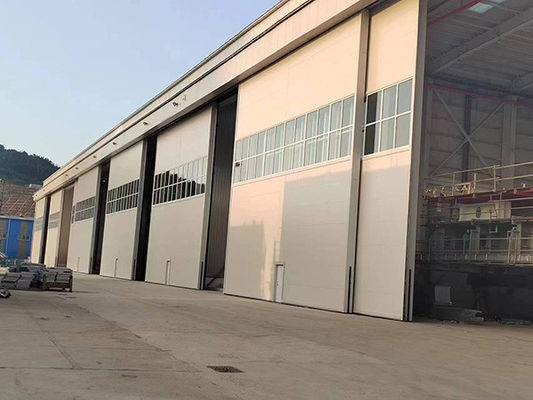 Hangar Pesawat Logam Prefabrikasi Permukaan Galvanis Dicat